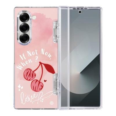 THE HOOD夏日系列甜蜜樱桃适用三星Galaxy Z Fold7/Flip 7/6/5磁吸透明手机壳前屏幕及中轴折叠保护套全包