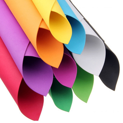 彩色泡沫纸10色海绵纸大张4开4k