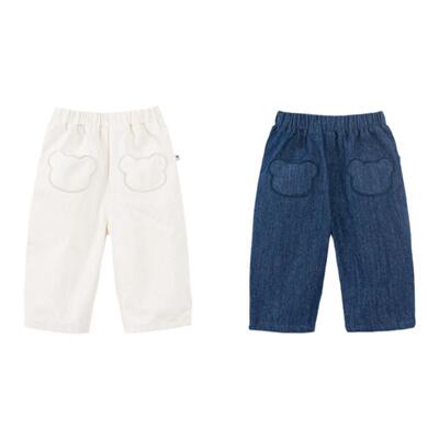 YOUGE幼歌柔软舒适全棉牛仔裤