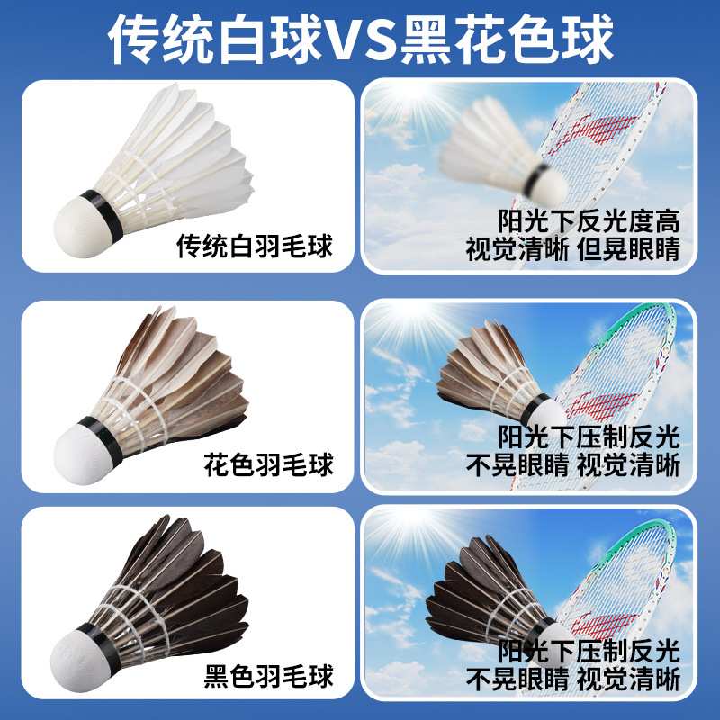 15羽毛球凯胜kdb05/03不易烂鹅毛鸭毛球只专业训练室内外12耐打G1
