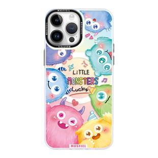 MASFEIL × 怪兽派对适用苹果15Promax手机壳新款14Pro磁吸带支架iPhone15保护套创意13pm高级感12全包防摔女