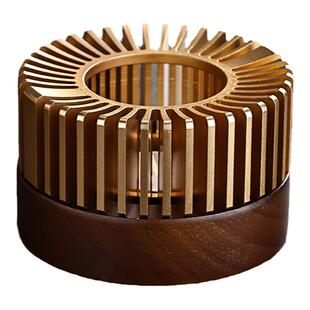 蜡烛温茶炉公道杯茶壶加热保温底座家用酒店小巧轻奢暖茶炉日式