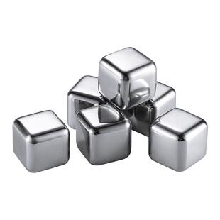 mumu正品 食品级304不锈钢冰块家用金属冰酒石316L冰粒威士忌冰球