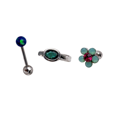 【全店买四免一】祖母绿高级耳饰