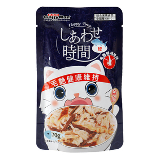 【天猫U先】Cattyman多格漫猫零食猫湿粮餐包幼猫猫条猫饭70g*3