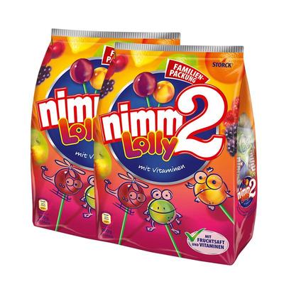 德国二宝nimm2多口味水果棒棒糖