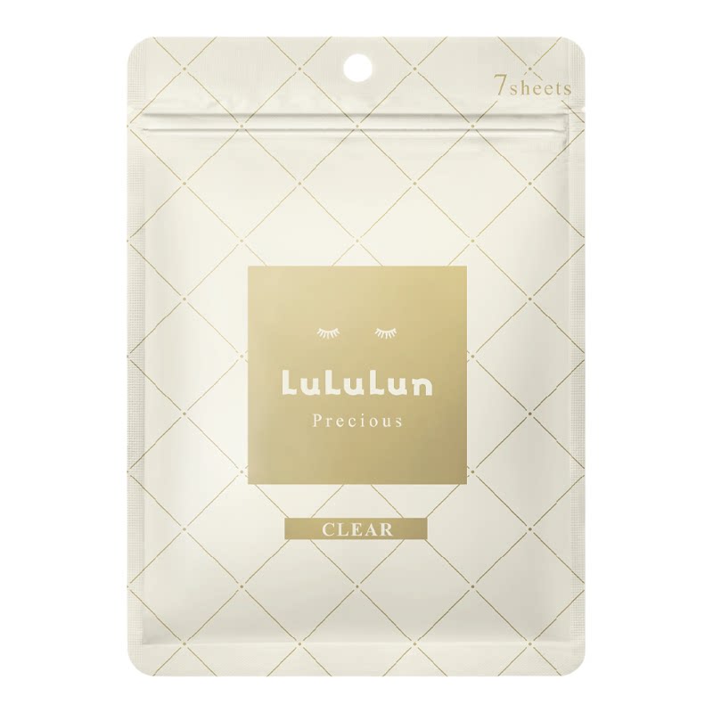 LuLuLun浓润亮泽化妆水面膜7片装去印赋予肌肤透明感肌肤光泽进口