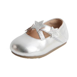 春秋季新款女宝宝鞋子0一1-2周岁小童公主鞋防滑软底婴儿学步皮鞋