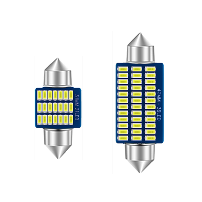 12V双尖T10汽车led阅读灯牌照灯