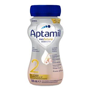 Aptamil爱他美白金水奶液态奶2段1段0-1岁2岁婴幼儿12瓶*200ml
