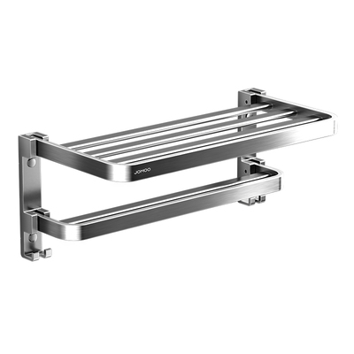 九牧浴室挂件加宽双折叠浴巾架