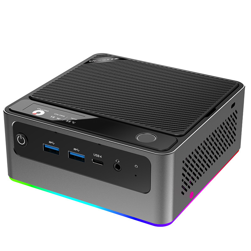 全新酷睿Ultra7 155H迷你主机Win11游戏办公剪辑AI微型电脑准系统