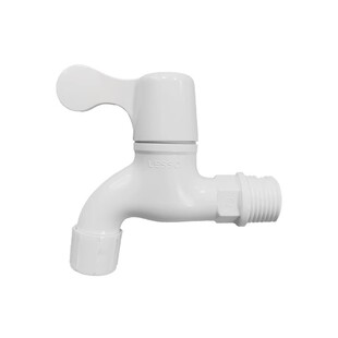 联塑水龙头家用厨房洗衣机全自动塑料水笼头PVC4分正品洗手盆单冷