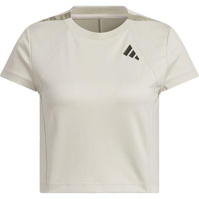 阿迪达斯女士透气健身训练短袖