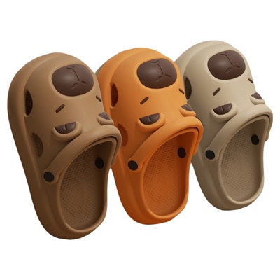 【卡皮巴拉儿童洞洞鞋男童】