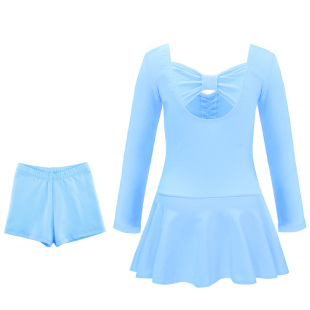 舞蹈服儿童女春夏芭蕾舞裙跳舞幼儿园练功服女童套装分体中国舞服