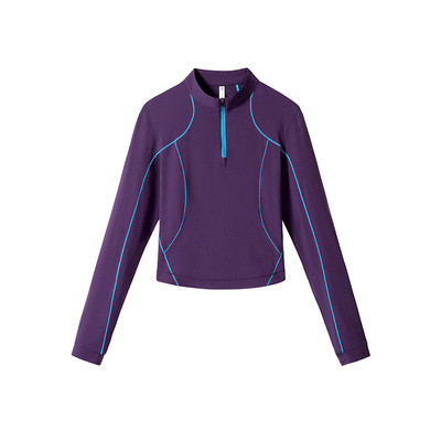 Mountain户外短款速干长袖T恤