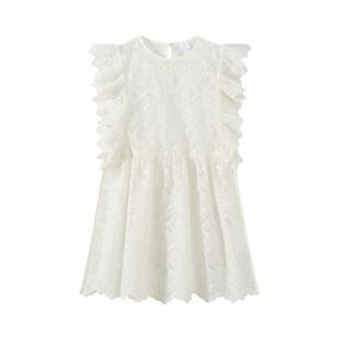 植木女童马甲2026春秋新款中大童甜美罩衫连衣裙上衣儿童马甲童装