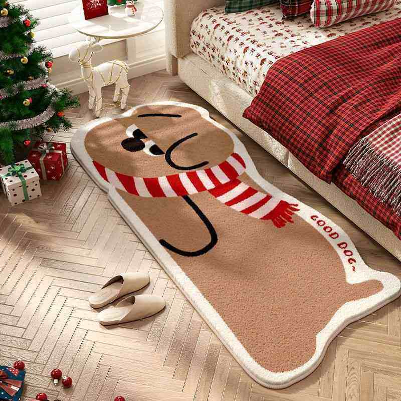 异形萌宠仿羊绒地毯客厅毯卧室毯垫易沙发打理床边长条茶几肤亲