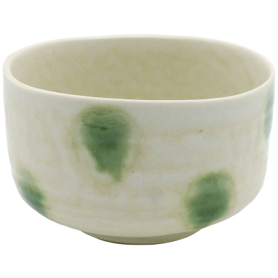 日本制水玉抹茶碗米饭碗