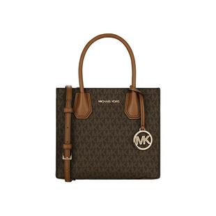 【自营】Michael Kors女包MK琴谱包中号老花单肩斜挎包送女友礼物