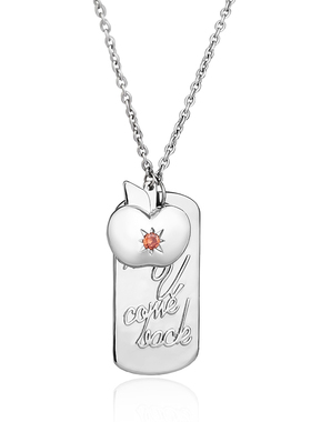 同人周边夏以昼项链苹果忠诚勇敢方牌精致时尚生日送礼物