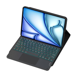 适用于iPad键盘保护套Air8带触控板11代A16可拆分妙控键盘2025Pro11七彩背光Air5/6/7平板壳10代/9代Air13