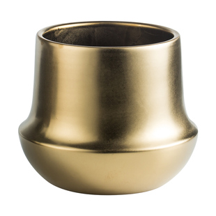 简约金色花盆摆件现代客厅蝴蝶兰绿植盆多肉发财树大号水培器皿