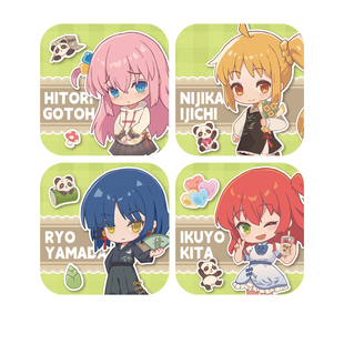 【现货 ANIPLEX】孤独摇滚!中国限定Q版方形徽章 后藤独山田凉