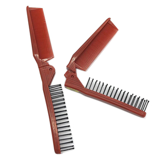 流行美专柜正品梳子随身便携折叠梳子防静电盘发专用梳子一梳两用