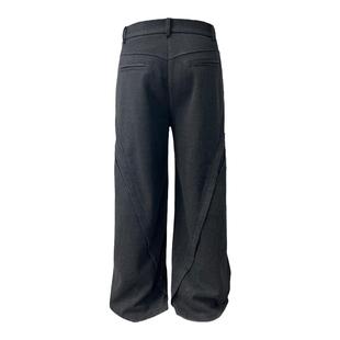 JCAESAR FLEECE ARMOUR SUIT PANTS 盔甲西裤 坠感宽松微喇叭