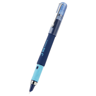 依人新品软胶笔握矫正热可擦磁吸钢笔小学生三年级专用钢笔热敏优握软胶正姿练字书法二升三可替换墨囊晶蓝