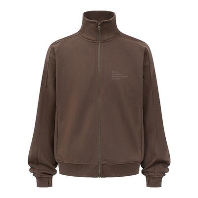 DICEOFF立领开衫卫衣cleanfit短宽BOXY秋季复古情侣款外套上衣