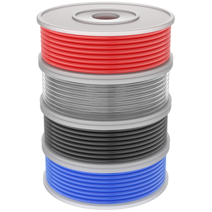 零卖-气动透明PU气管4/6/10/12mm散剪木工气线8mm耐高压空气软管