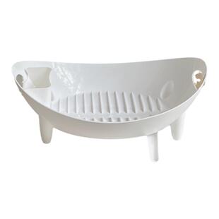 ins简约多功能家用厨房碗碟餐具沥水架台面置物架船型果蔬沥水篮