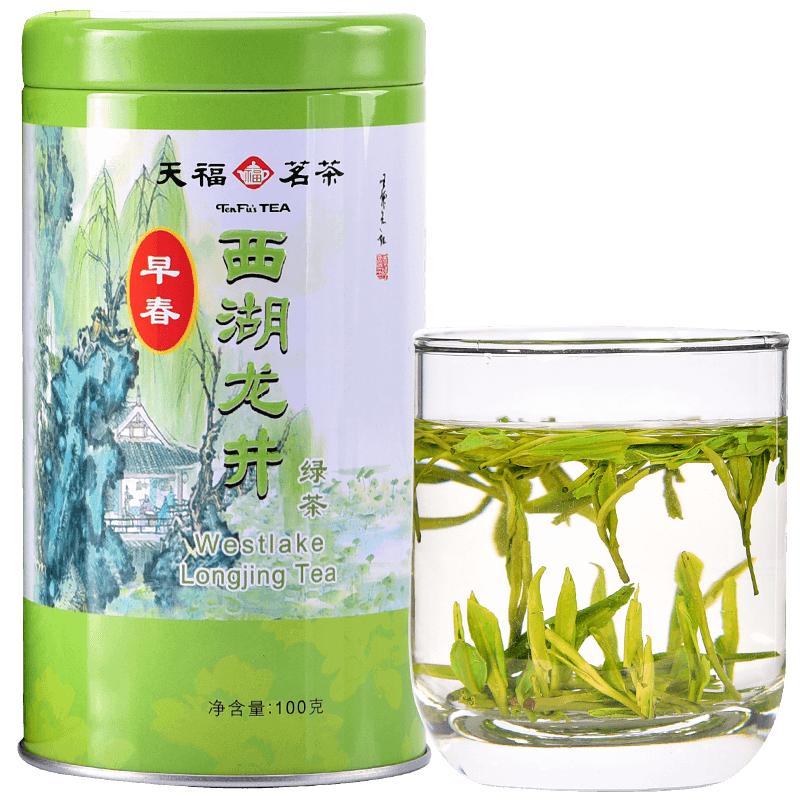 天福茗茶绿茶西湖龙井杭州龙井