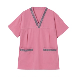 汗蒸服女2025新款纯棉足疗美容男款全棉按摩桑拿服洗浴中心洗浴服