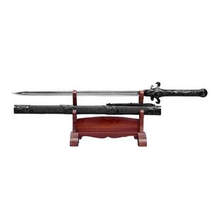 龙泉宝剑一体长剑高颜值剑高锰钢汉剑古风龙泉剑冷兵器刀剑未开刃