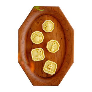 原创新品 30克迷你国风茶壶花瓶葫芦湖中亭小船绿豆糕模月饼模具