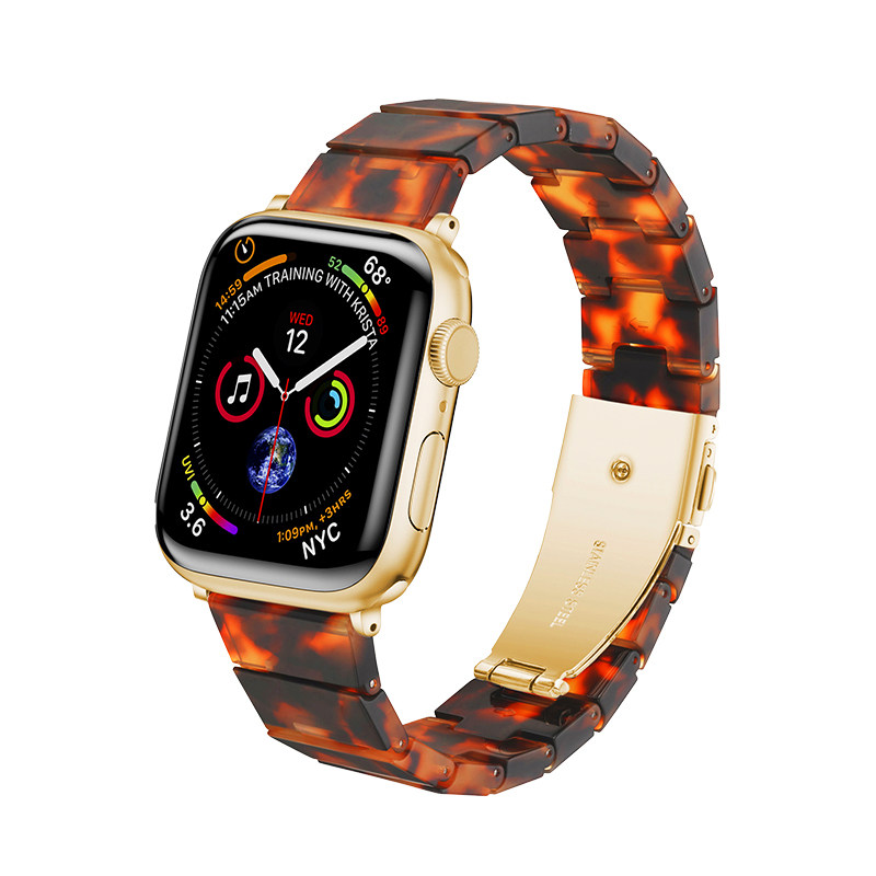 一株竹节树脂金属适用iwatch表带