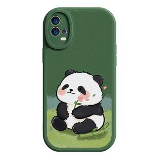 适用vivoiqoo11手机壳k10pro新款x90熊猫花花opporeno1液态findx6硅胶r17可爱x80pro软x70男s16女z7x保护套60