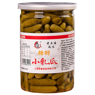 酸黄瓜糖醋小瓜甜脆嫩酱瓜荷兰瓜七宝申小酱园罐装上海三林酱菜
