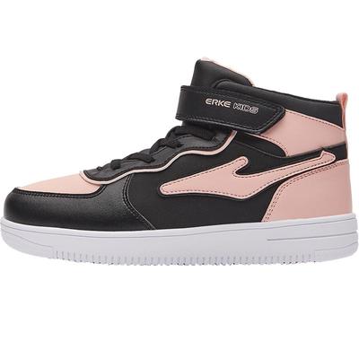 鸿星尔克女童棉鞋冬季新款加绒儿童冬鞋加厚运动鞋厚底二棉鞋高帮