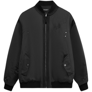 王橹杰张奕然同款潮流冬季新品美式飞行员夹克外套男加厚棉服上衣