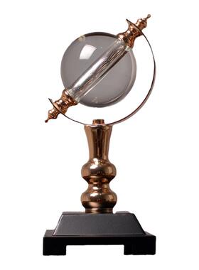 现代水晶地球仪摆件客厅酒柜轻奢家居书房办公室桌面领导高档装饰