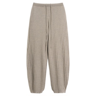 COMMXN·懒人针织裤简约休闲宽松百搭保暖束脚裤长裤2024冬季女装