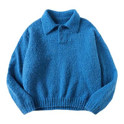 CountryMoment圈圈纱POLO领毛衣