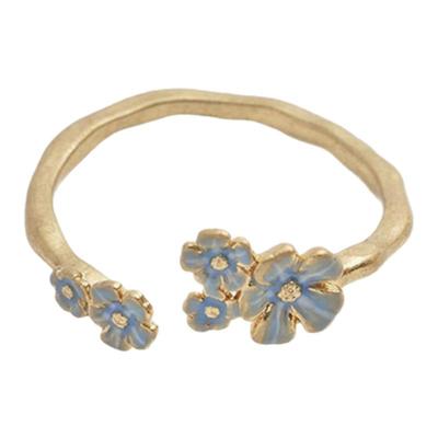 Fable勿忘我开口戒指立体原创设计高级感百搭小众礼物送女友