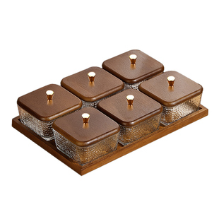 高档六宫格果盘客厅茶几家用轻奢茶点心糖果水果干果盘零食坚果盒