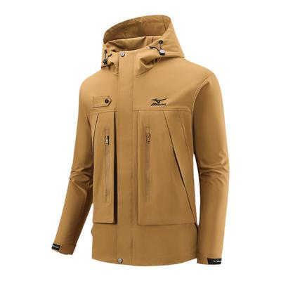 美津浓防风多口袋情侣工装夹克